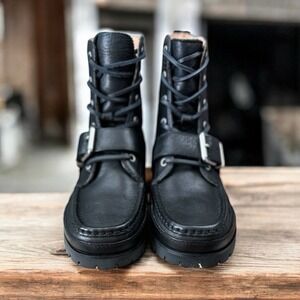 Ralph Lauren NWB Size 9D Black‎ Ranger Tumbled Leather Men's Boots